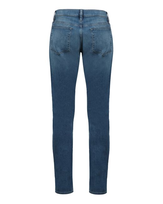FRAME Blue 5-Pocket Slim Fit Jeans for men