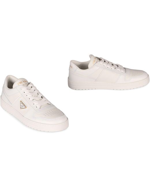Sneakers in pelle di Prada in White