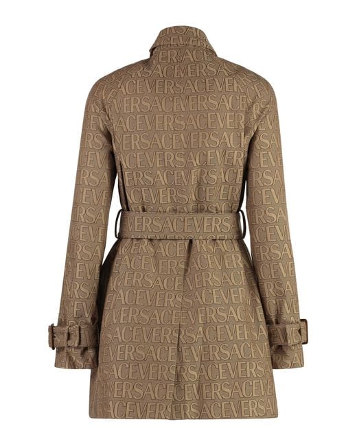 Versace Natural Cotton Trench Coat
