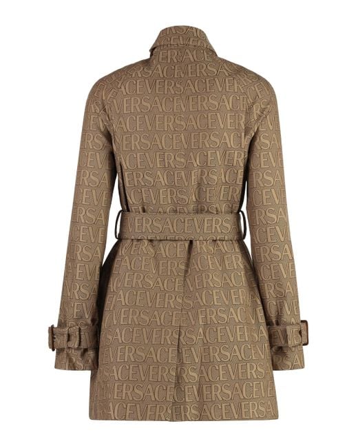 Versace Natural Cotton Trench Coat