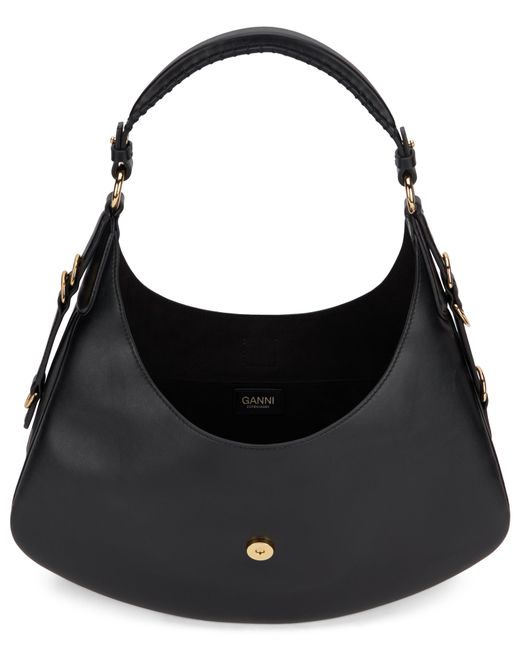 Ganni Black Shoulder Bag Kat Small