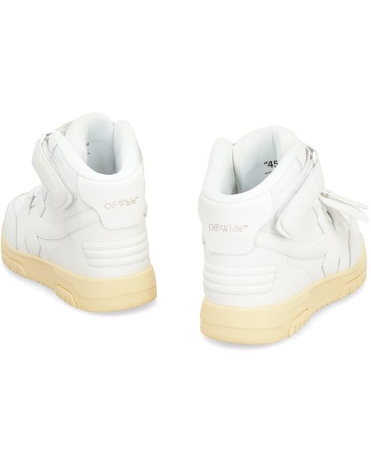 Off-White c/o Virgil Abloh White Out Of Office Mid Top Lea for men