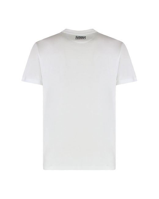 Fendi White Cotton Crew-Neck T-Shirt for men
