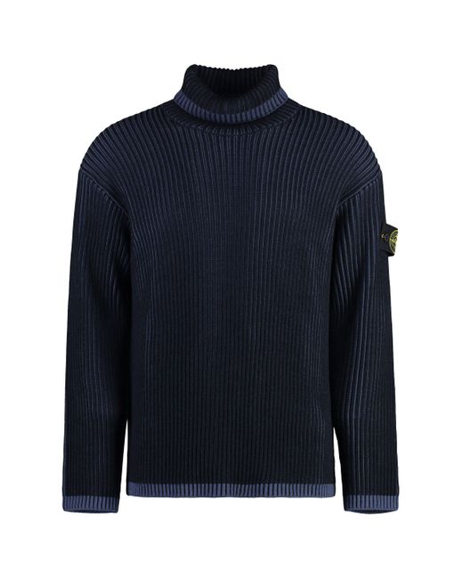 Blue stone island sweater deals