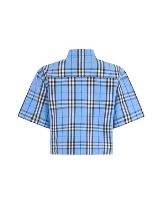 Burberry Blue Short Sleeve Shirt