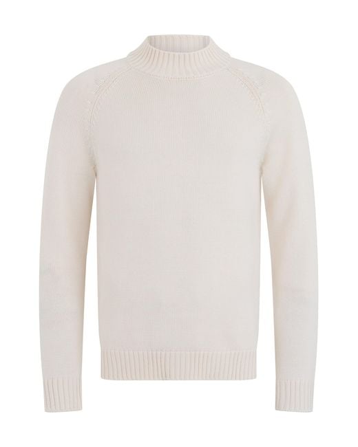 Slowear White Crewneck Sweater for men