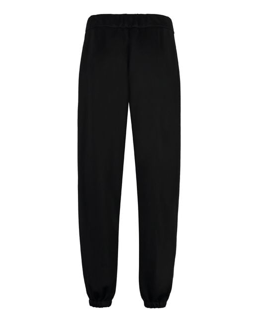 Jil Sander Black High-Waist Tapered-Fit Trousers