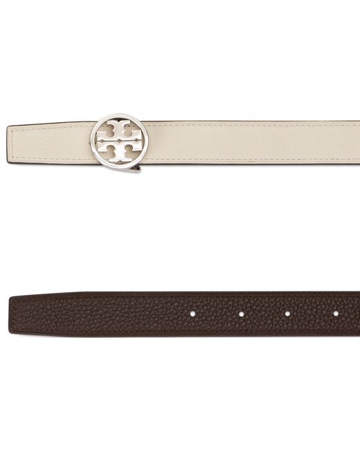 Tory Burch Brown Miller Reversible Belt