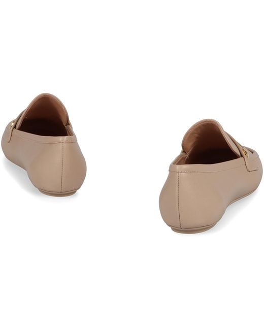 Gianvito Rossi Brown Giorgia Leather Loafers