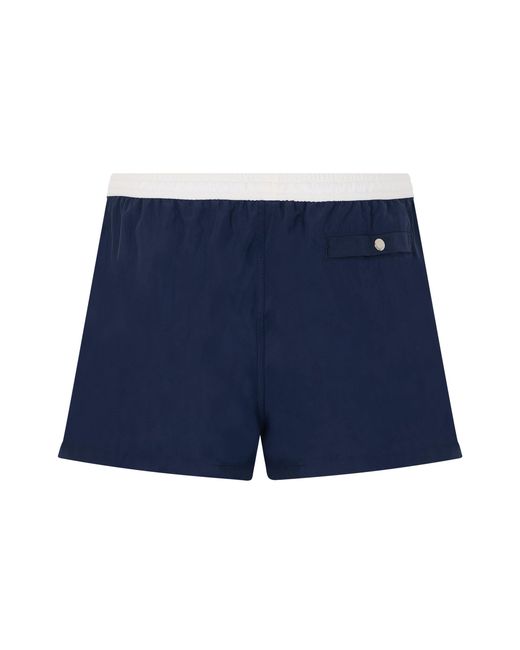 AMI Blue Swim Shorts With Drawstring for men