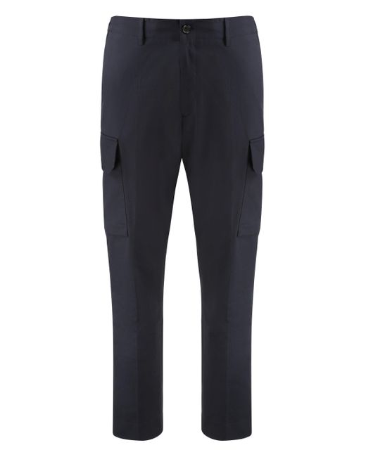 Paul Smith Blue Cotton Cargo-Trousers for men