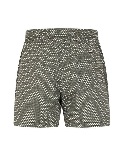 Boss Gray Swim Shorts With Print for men