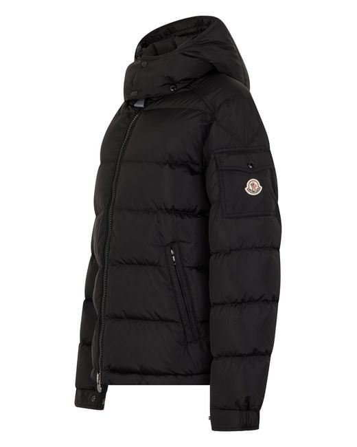 Moncler Black Padded Jacket With Hood for men