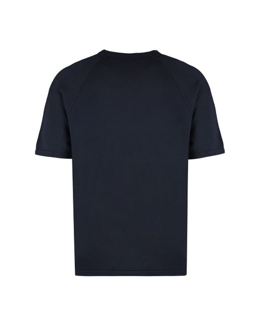 C P Company Blue Cotton Crew-Neck T-Shirt for men