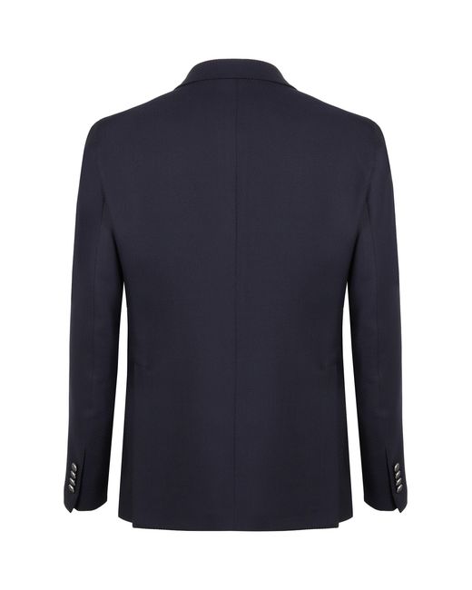 Tagliatore Blue Virgin Wool Jacket for men