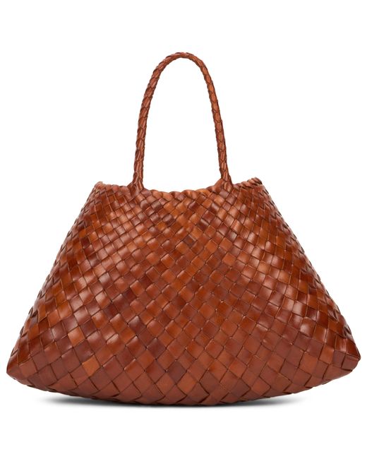 Dragon Diffusion Brown Large Woven Tote Bag