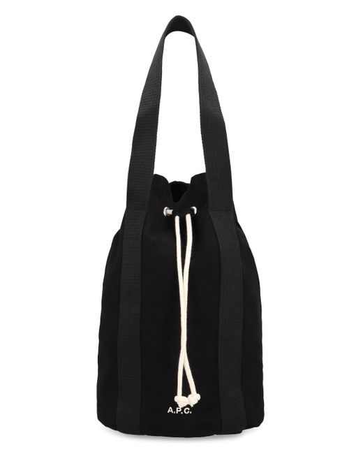 A.P.C. Black Angelo Tote Bag for men