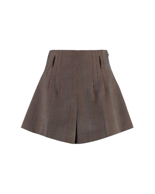 Shorts in lana di Prada in Brown