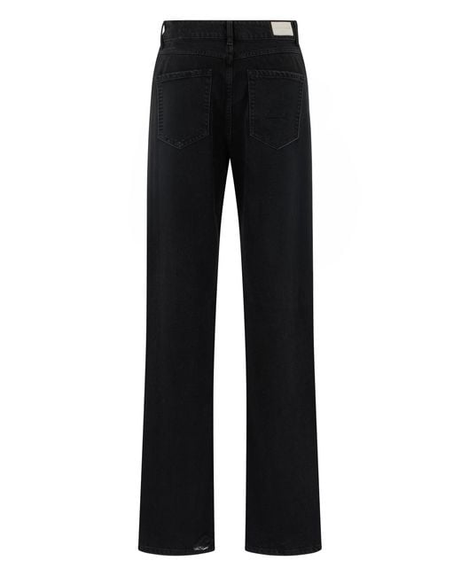ICON DENIM Black Straight Jeans