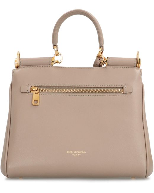 Borsa a mano My Sicily in pelle di Dolce & Gabbana in Natural