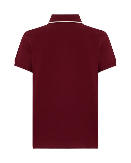 Saint Laurent Red Short Sleeve Polo for men