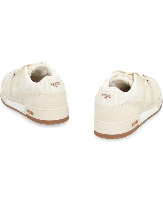 Sneakers low-top Match di Fendi in White da Uomo