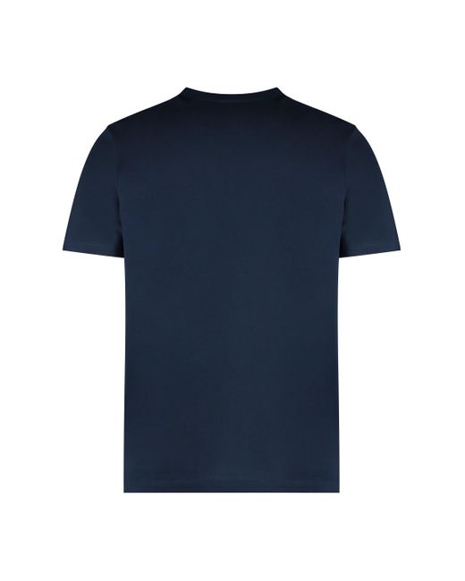 T-shirt girocollo in cotone di Paul & Shark in Blue da Uomo