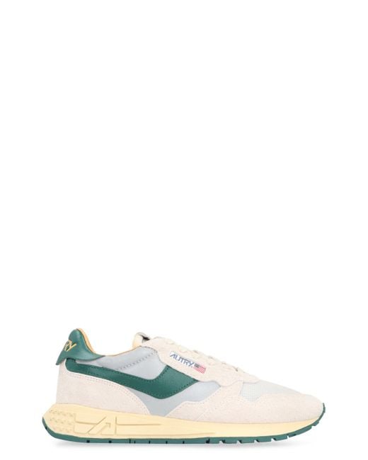 Autry White Reelwind Low-Top Sneakers for men