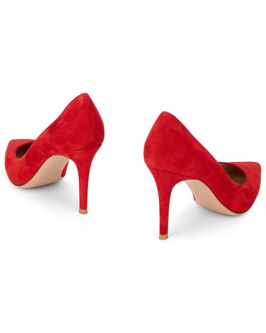 Gianvito Rossi Red Decollete 85