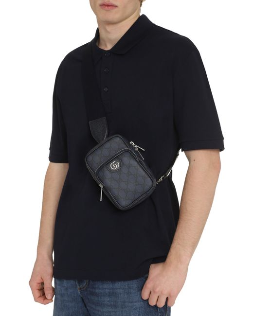 Gucci Blue Ophidia Gg Supreme Shoulder Bag for men