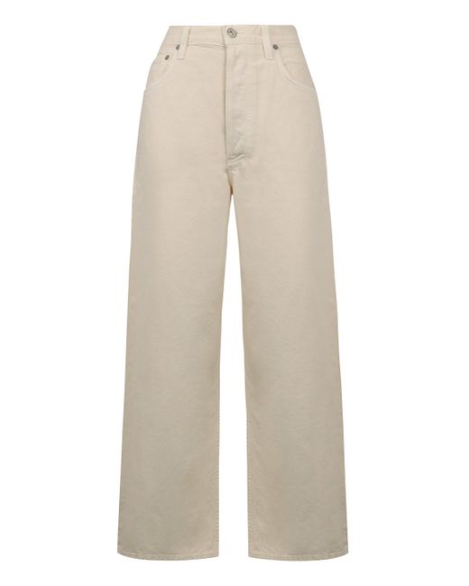 Citizens of Humanity White Gaucho Wide-leg Jeans