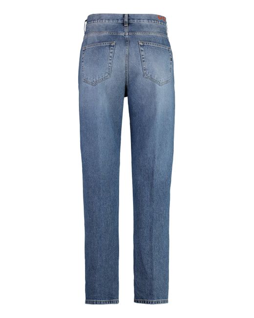 Dondup Blue Andi5-Pocket Straight-Leg Jeans for men