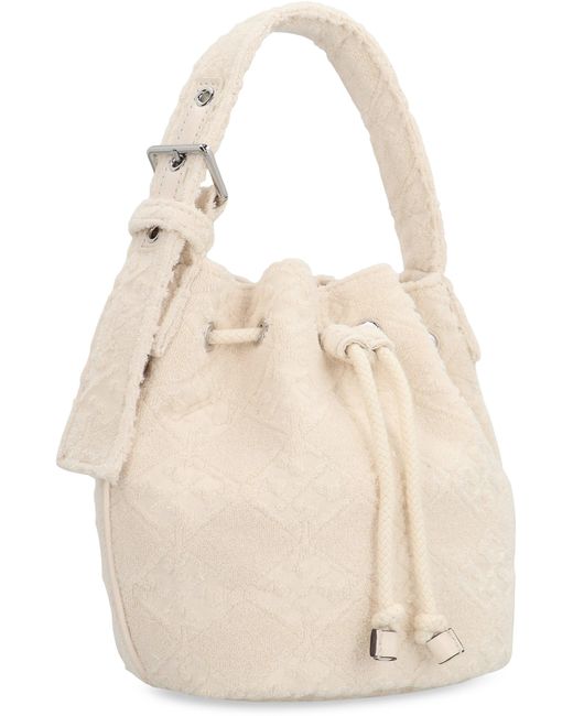 Mini borsa Terry a secchiello di Tory Burch in Natural