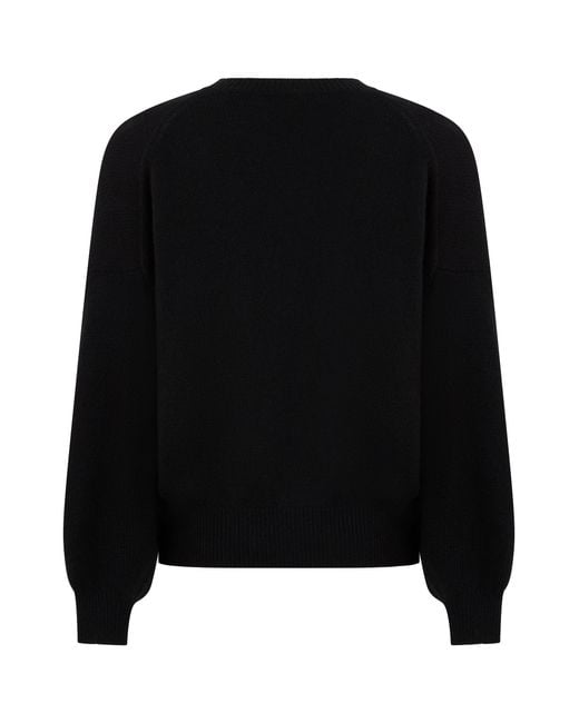 Lisa Yang Black Round Neck Sweater