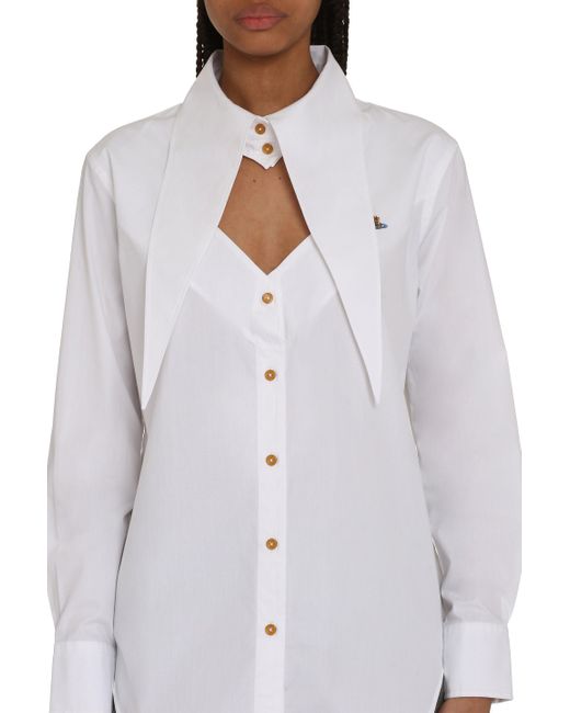 Camicia Heart in cotone di Vivienne Westwood in White