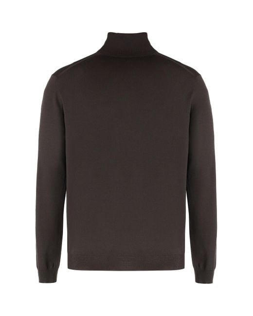 Slowear Black Sweater With Turtleneck for men