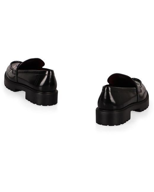 Tory Burch Black Leather Loafers
