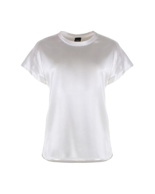 Blusa Farida in seta di Pinko in White