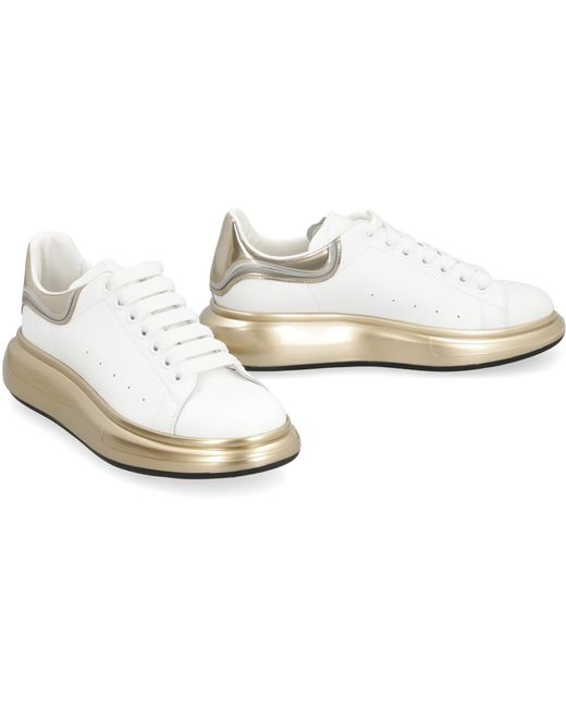NEW Alexander McQueen Larry Oversized Sneaker Sz 9 / 42 White/Gold - Flying  Ketchup