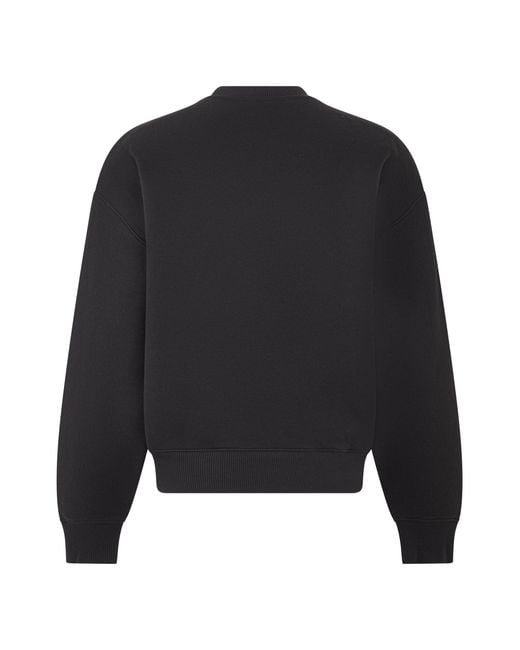 Autry Black Crewneck Sweatshirt With Embroidered Logo
