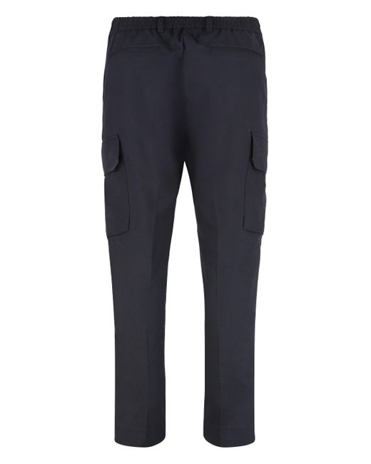Paul Smith Blue Cotton Cargo-Trousers for men