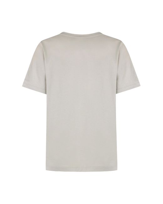 Calvin Klein Gray V-Neck Cotton T-Shirt