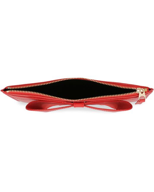 Comme des Garçons Red Leather Pouch