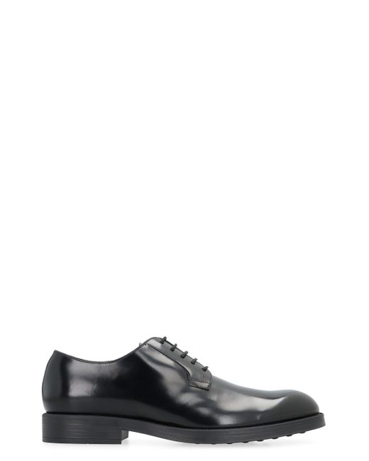 Scarpe stringate in pelle di Tod's in Black da Uomo