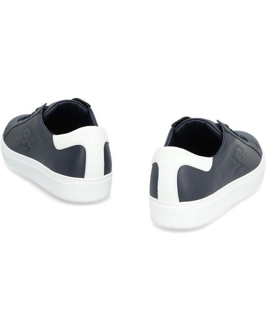 Sneakers low-top in pelle di Paul & Shark in Blue da Uomo
