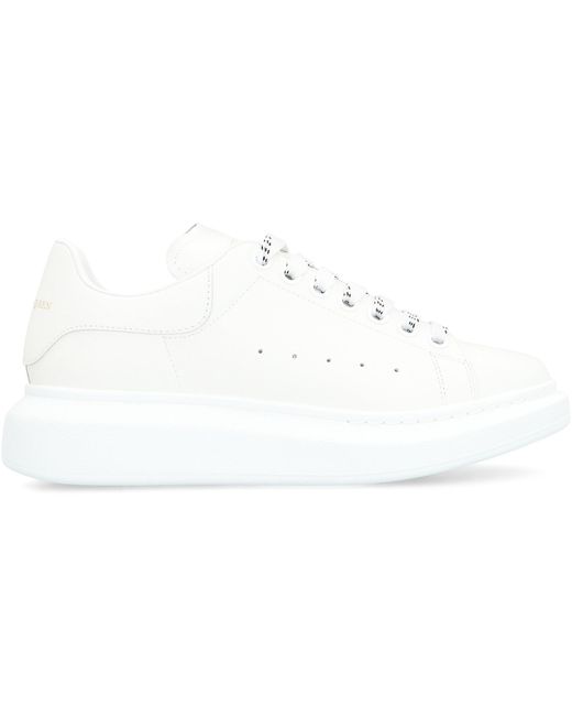 McQueen White Leather Chunky Sneakers