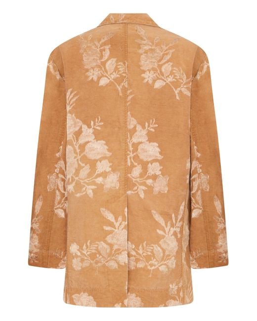 R13 Natural Floral Cotton Jacket