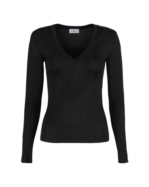 Top a maniche lunghe di Elisabetta Franchi in Black