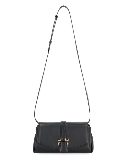 Ferragamo Black Leather Crossbody Bag