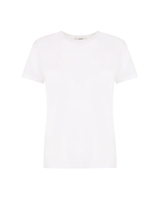 T-shirt in misto-cotone di Agolde in White